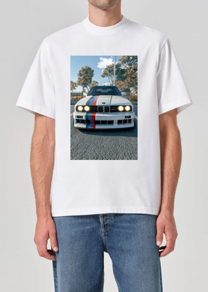 E30 M Power Stripe Tee – Track-Ready Classic