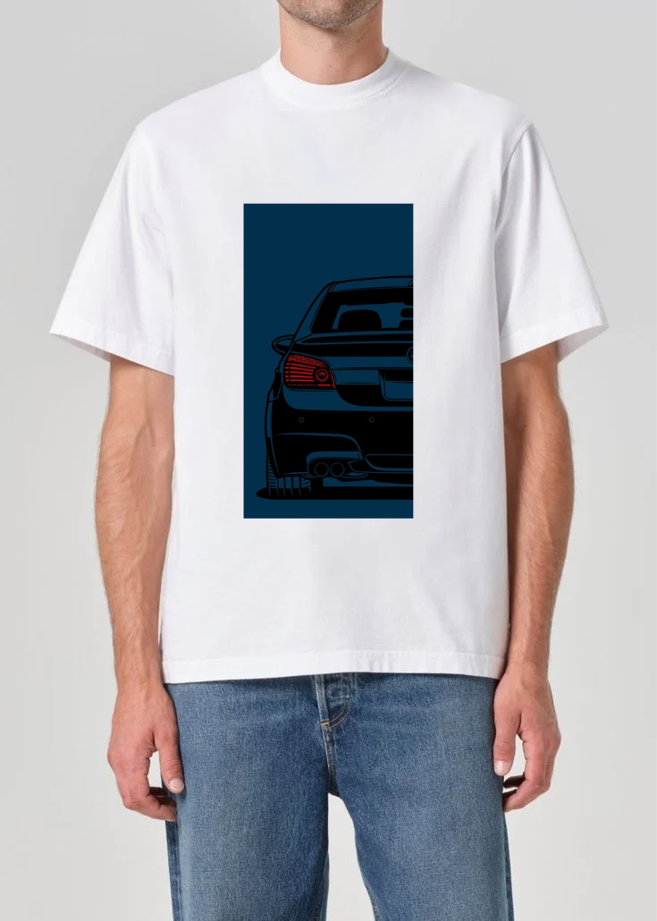 BMW E60 Rear View Tee – Midnight Stance Edition