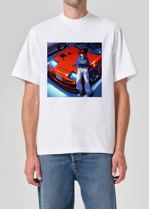 90s Supra Anime Tee – Retro JDM Style